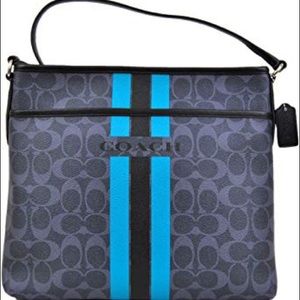 Coach File Crossbody Varsity Stripe